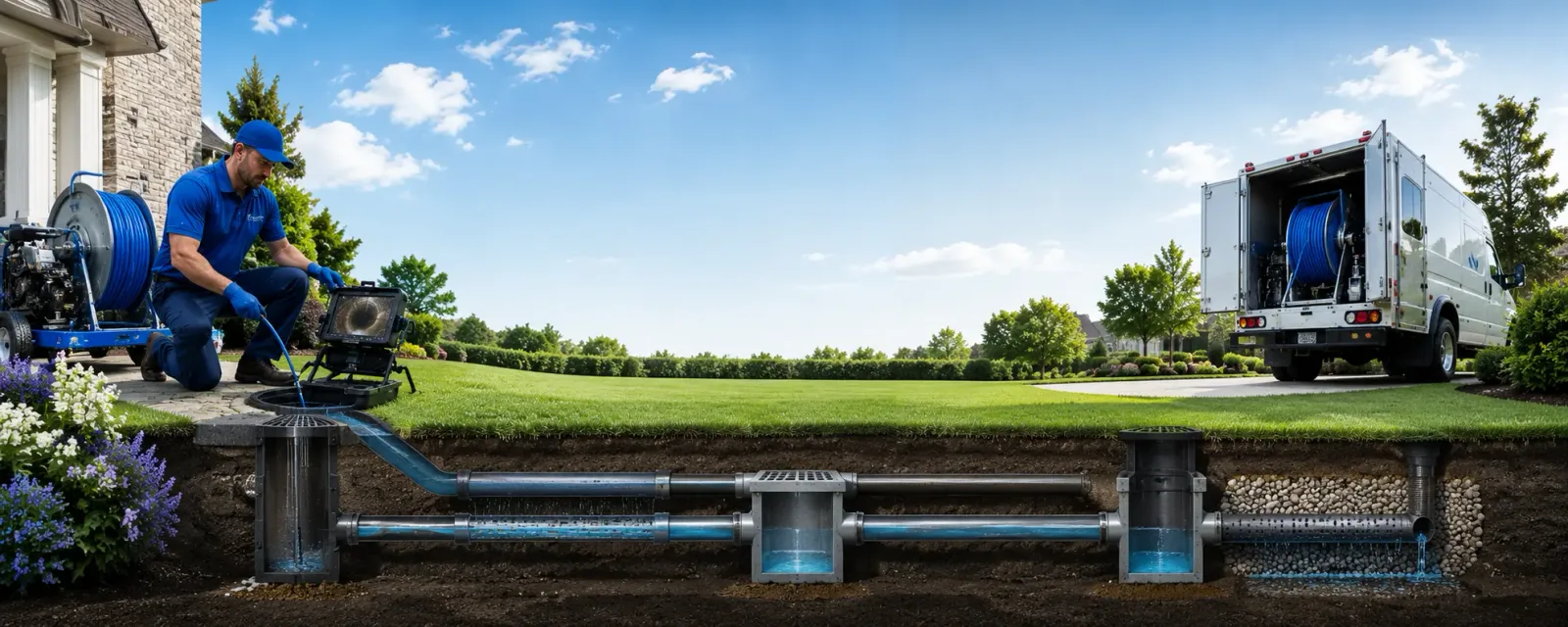 Outdoor drain cleaning information for Smithtown, NY